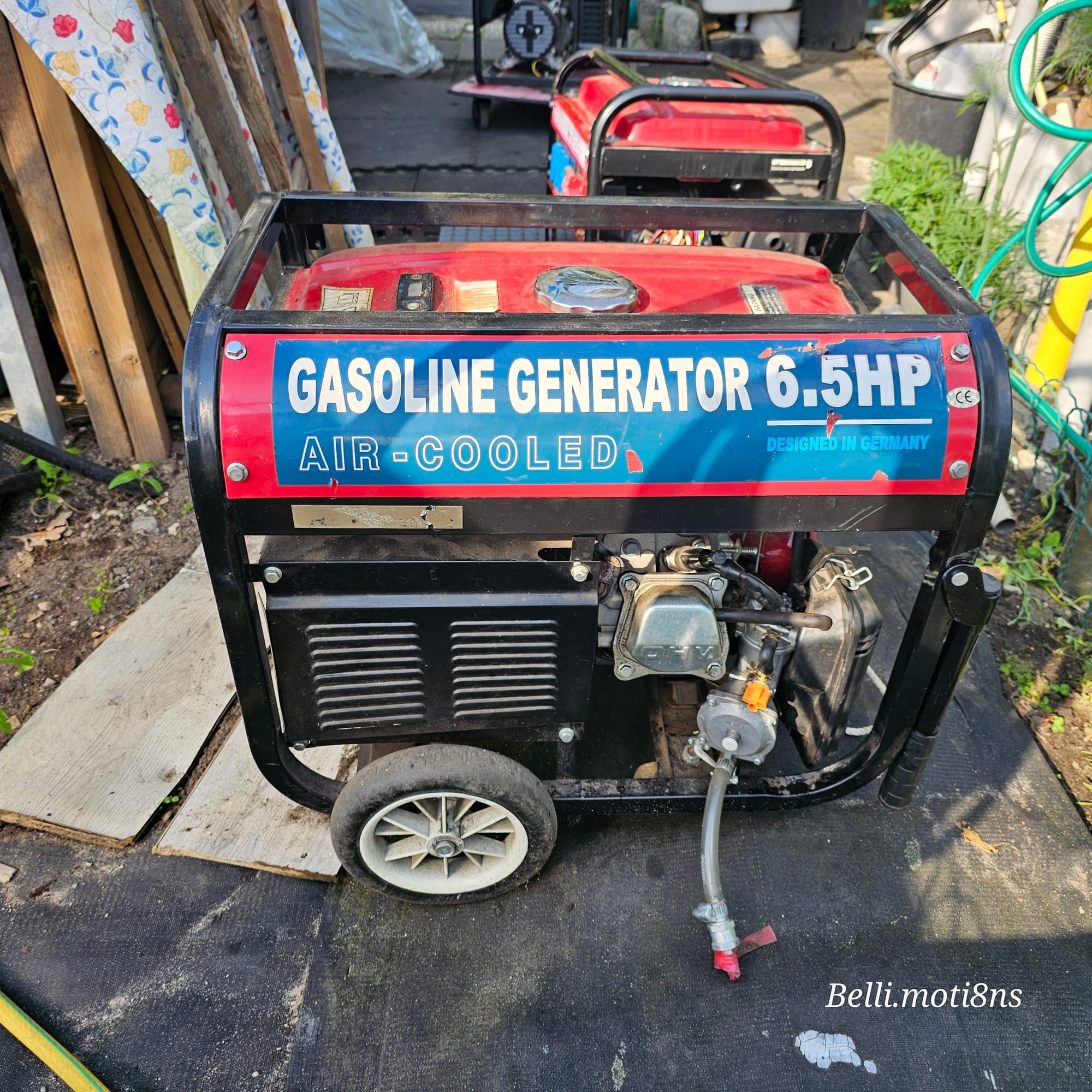 Hybride Gas/HHo/Gasoline Generator 6,5 Hp Aircooled Designed in Germany — hoofdfoto
